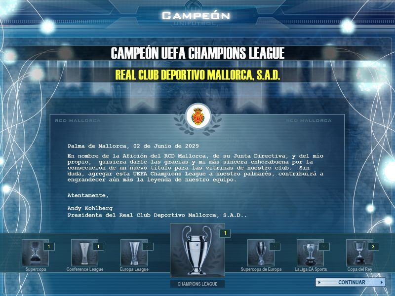 mallorca campeon de champions