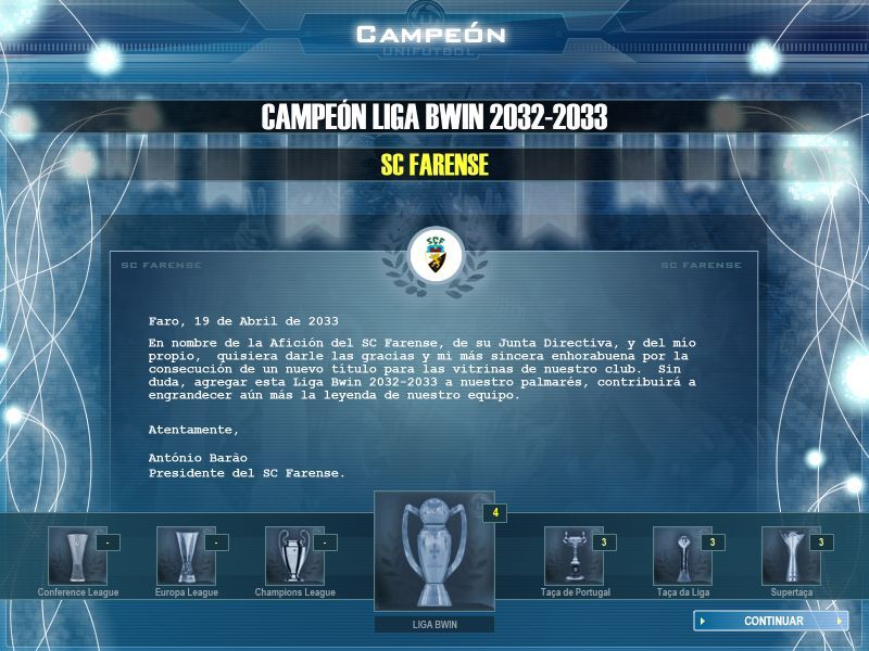 4 ligas seguidas con el farense