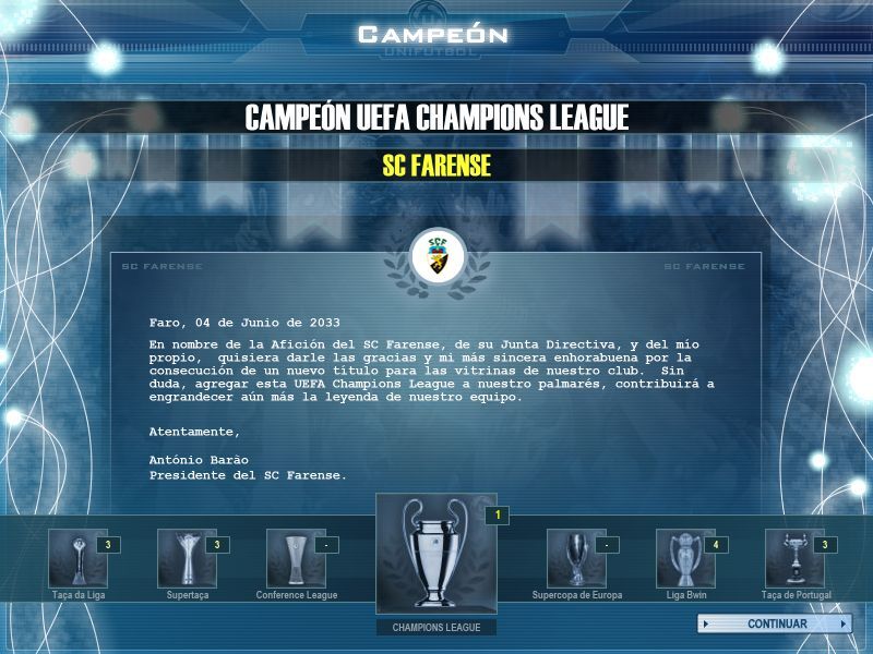 la champions para el farense